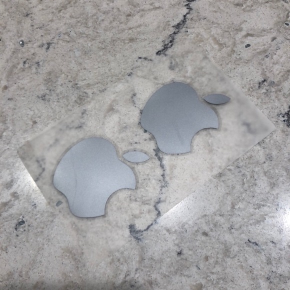 Apple Other - Space Gray Apple Stickers NWT
